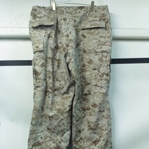 00年初期/USMC 現用 MARPAT 実物 デザートカモ野戦パンツ コンバットパンツ(XL)_画像3