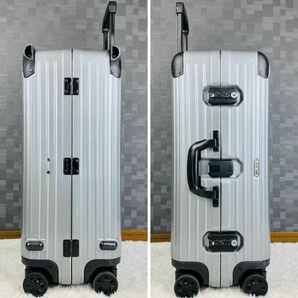 【美品】RIMOWA リモワ SAMBA サンバ 63L 4輪 MW TSAロック チェックインMサイズ シルバー 銀色 グレー系 スーツケース キャリーバッグの画像3