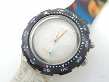 1円■ジャンク■ スウォッチ 1996　アトランタ シルバー クオーツ メンズ 腕時計 K21601_画像1