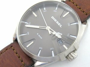 1円◆稼働◆ ディーゼル DZ-1890 グレー クオーツ メンズ 腕時計 L44501