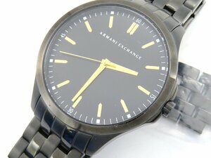 1円◆稼働◆ アルマーニ AX2144 ブラック クオーツ メンズ 腕時計 コマ２ L43601