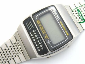 1円■ジャンク■ セイコー カリキュレーター デジタル クオーツ ユニセックス 腕時計 I810