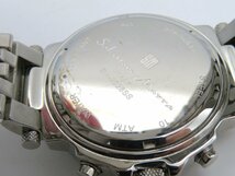 1円◆稼働◆ サルバトーレマーラ 黒 クオーツ メンズ 腕時計 M926_画像4