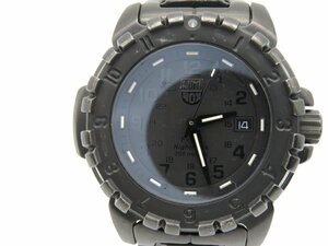 1円◆稼働◆ ルミノックス ナイトホーク ブラック クオーツ メンズ 腕時計 K59502