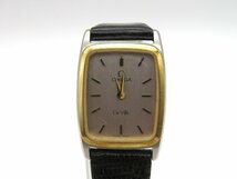 1円◆稼働◆ オメガ デビル シルバー クオーツ レディース 腕時計 K38801_画像1