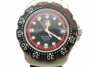 1円◆稼働◆ タグホイヤー 374.513 プロフェッショナル ブラック クオーツ ユニセックス 腕時計 L741