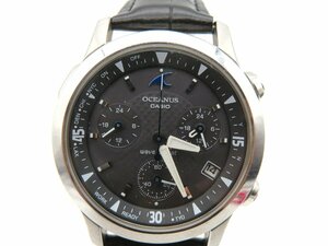 1円◆稼働◆ カシオ OCW-10 オシアナス ブラック ソーラー メンズ 腕時計 N062