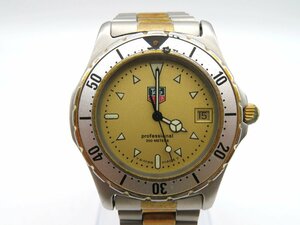 1円◆稼働◆ タグホイヤー 947.006F プロフェショナル ゴールド クオーツ メンズ 腕時計 K55901