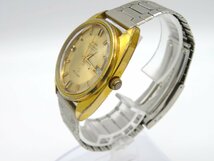1円◆稼働◆ テクノス スカイライト ゴールド 自動巻き ユニセックス 腕時計 K70803_画像2