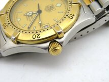 1円◆稼働◆ タグホイヤー 964.006 ゴールド クオーツ メンズ 腕時計 K77301_画像2