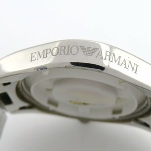 1円■ジャンク■ エンポリオアルマーニ AR-0647 シルバー クオーツ メンズ 腕時計 K64001の画像5