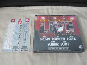 GRP SUPER LIVE ’88 国内帯付初回盤 Dave Grusin/Lee Ritenour/Chick Corea Electric Band/Tom Scott等参加 2枚組 全16曲