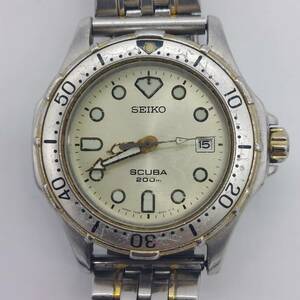 動作未確認　SEIKO SCUBA/セイコー スキューバ 200m 7N35-6000 メンズ腕時計 QZ