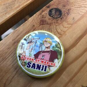 ワンピース　サンジ　ミニ缶バッジ　SANJI ONEPIECE レア　A COOK OF MARINE 料理人サンジ　海軍食堂で真価発揮！