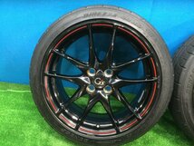 トヨタ 純正 G's アルミホイール(17インチ 7J ET+50 4穴 PCD100)タイヤ(ダンロップ ディレッツァ DZ102 205/45R17 2022年)4本 追加画像有_画像2