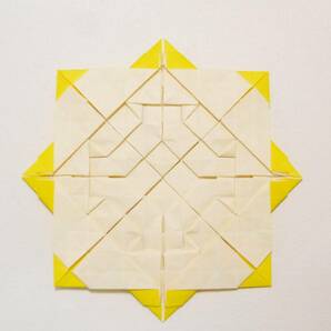 モザイク テッセレーション 折り紙 A-6 黄色 Mosaic Tessellation Origami ハンドメイドの画像6