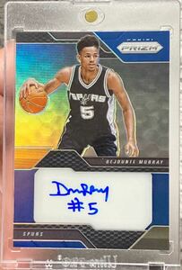 /49【RC】Auto Dejounte Murray 2016-17 PANINI PRIZM デジャンテ・マレー NBA Rookie card ルーキー 直書 サイン カード Atlanta Hawks