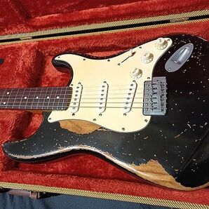 リアトーン搭載Select Capacitor BeldenWier CustomRelicBlackStratocaster の画像2