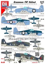 CTA-53 1/72 CTA グラマン F6F ヘルキャット デカールセット アメリカ海軍 フランス海軍 日本海軍他_画像1