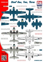 CTA-43 1/72 CTA グラマン S2F/S-2E トラッカー 対潜哨戒機用デカール アメリカ海軍_画像2