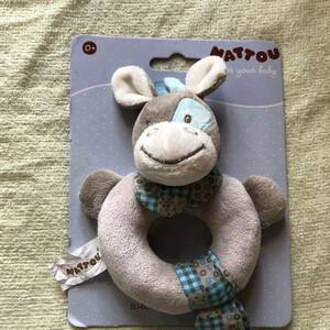  new goods tag attaching clattering baby toy gray horse 