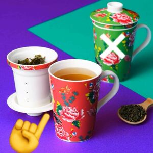 カルディ　台湾マグカップ　茶こし付きマグカップ　