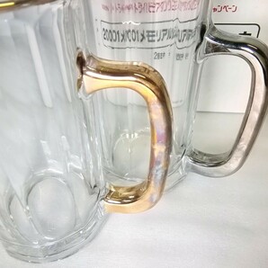 麒麟 キリンビール 2001 メモリアルジョッキ 2個セット ビールジョッキ 中ジョッキ グラス/コップ 21世紀に乾杯 非売品 長期保管品の画像2