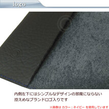 ブックカバー 日本製 本革 フリーサイズ ネイビー 文庫本 国産 BOOK-NV_画像3