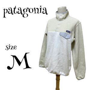 パタゴニア☆ フリースジャケット シンチラスナップT レディースMサイズpatagonia プルオーバー