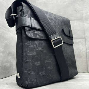 1円■現行モデル■ ダンヒル dunhill メンズ ビジネス ショルダーバッグ ボディバッグ サコッシュ ディーエイト レザー ブラック 黒