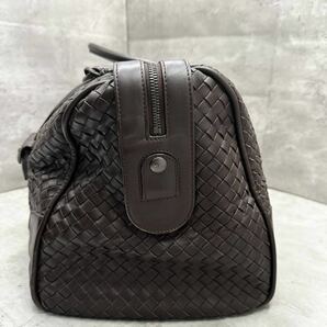 1円■美品/大容量 ■ 定価85万円 BOTTEGA VENETA ボッテガヴェネタ メンズ イントレチャート ボストンバッグ ハンドバッグ ビジネスバッグの画像4