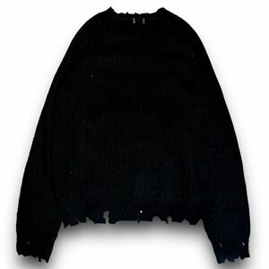 rare Japanese Label Y2K design damage knit 14th addiction share spirit ifsixwasnine lgb goa kmrii archive 00s 90s TORNADO MART