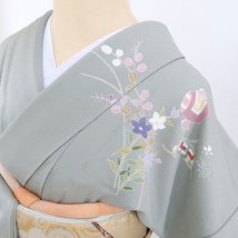 ゆめsaku2 新品 金駒刺繍 宝尽くし 着物“宝尽くしに心寄せ幸多かれと想いを込める”正絹 仕付け糸付 訪問着 3111　_画像6