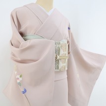 ゆめsaku2 新品 本加賀友禅 越村八重好 落款 山茶花“想いを繋ぐ加賀の伝統ただひたむきに心を染め出す”着物 正絹 仕付け糸付 訪問着 3168_画像10