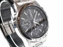 【Aa4】SEIKO/セイコー◇SelectionChronograph/7T92-0DW0/SBTQ041◇2010年製♂1/20秒クロノ/ブラック_画像6