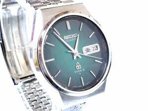 【Ss3】SEIKO/セイコー◇TYPEⅡ/タイプⅡ/7546-700B/QHK022◇1978年製♂クオーツ/デイデイト/Mグリーン