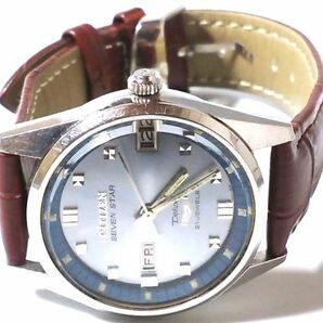 【Yy0☆】CITIZEN/シチズン◇SEVEN STAR DX/デラックス7/Cal.5270◇1968年製♂21石自動巻き/新品ベルトの画像9