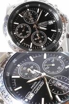 【Aa4】SEIKO/セイコー◇SelectionChronograph/7T92-0DW0/SBTQ041◇2010年製♂1/20秒クロノ/ブラック_画像2