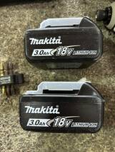 マキタ makita 18V 3.0Ah 充電式インパクトドライバ　TD149 DRFX DRFXW 白　フルセット　バッテリー　充電器　使用期間短い　正規品_画像3