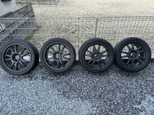 ダンロップ ディレッツァ ST01F 17インチ8.0J+45 5H-100DIREZZA ポテンザRE-11S 235/40R17 86.BRZ、プリウスなど 直接お渡し可能(千葉)