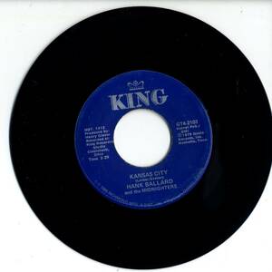 Hank Ballard & The Midnighters 「Kansas City/ Sexy Ways」米国King盤EPレコード