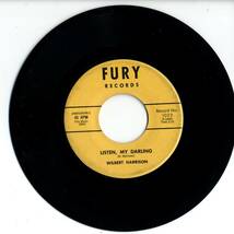 Wilbert Harrison 「Kansas City/ Listen, My Darling」 米国FURY盤EPレコード_画像2