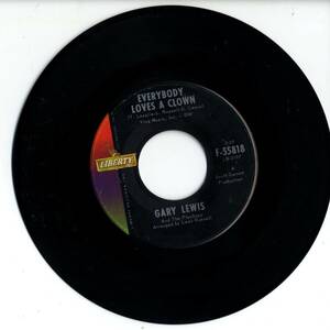 Gary Lewis & The Playboys「Everybody Loves A Clown/ Time Stands Still」 米国LIBERTY盤EPレコード 