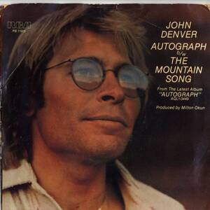 John Denver 「Autograph/ The Mountain Song」米国RCA盤EPレコード