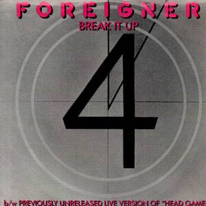 Foreigner 「Break It Down/ Head Games (Live)」米国盤EPレコード