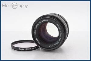 ★極上美品★ キヤノン Canon NEW FD 50mm F1.4 レンズフィルター付 ★完動品★ 同梱可 #tk2872