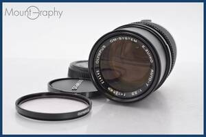 ★極上美品★ オリンパス Olympus E.ZUIKO AUTO-T 135mm F3.5 前後キャップ&レンズフィルター付 ★完動品★ 同梱可 #tk2926