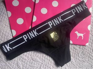  редкий *pink линия Victoria Secret шорты бикини T-back чёрный черный song хлеб ti талия Logo нижнее белье Ran Jerry 