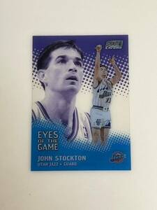 99-00 Topps Stadium Club Chrome Eyes of the game EG10 John Stockton Utah Jazz クリアカード NBAカード