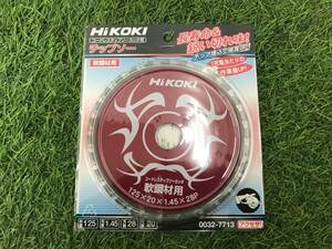 【未使用品】【同梱可能】HiKOKI(旧日立工機) チップソー軟鋼材用125mm×28P 0032-7713　ITEVTP1S0MEC